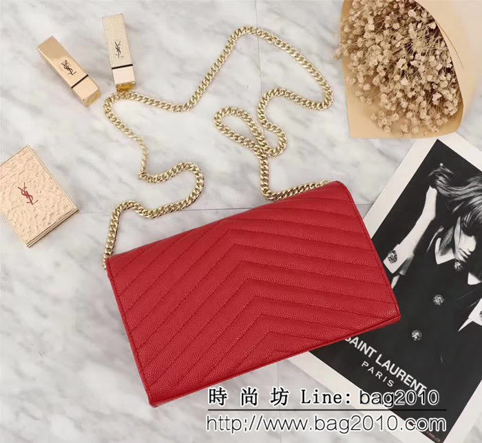 YSL聖羅蘭 爆款 魚子醬牛皮鏈條小包 可當手包用 26801 YAS1033